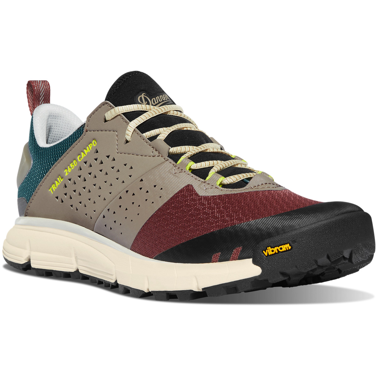 Zapatillas Trekking Danner Hombre Mexico - Trail 2650 Campo Verde Oliva/Rojos Oscuro - IPUOQ0812